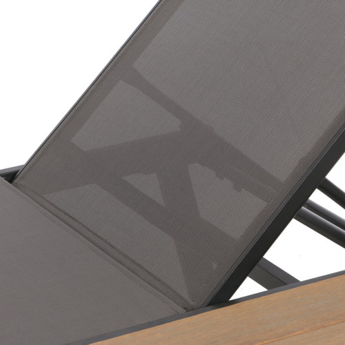 Union Rustic Absinthe Outdoor Metal Chaise Lounge Set with Table